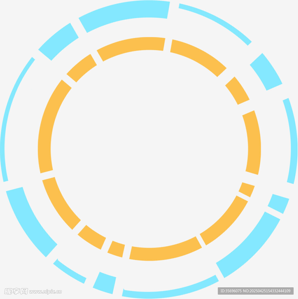 科技感环形图案设计元素