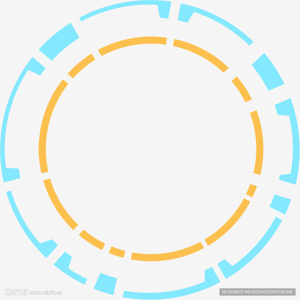 科技感环形图案元素