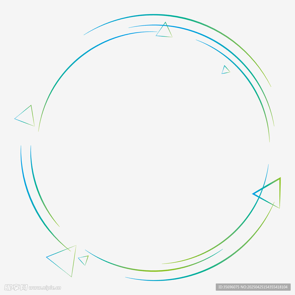 彩色箭头环形图案