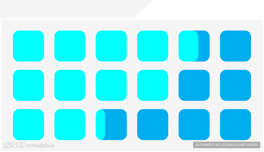 蓝色渐变方块图案背景