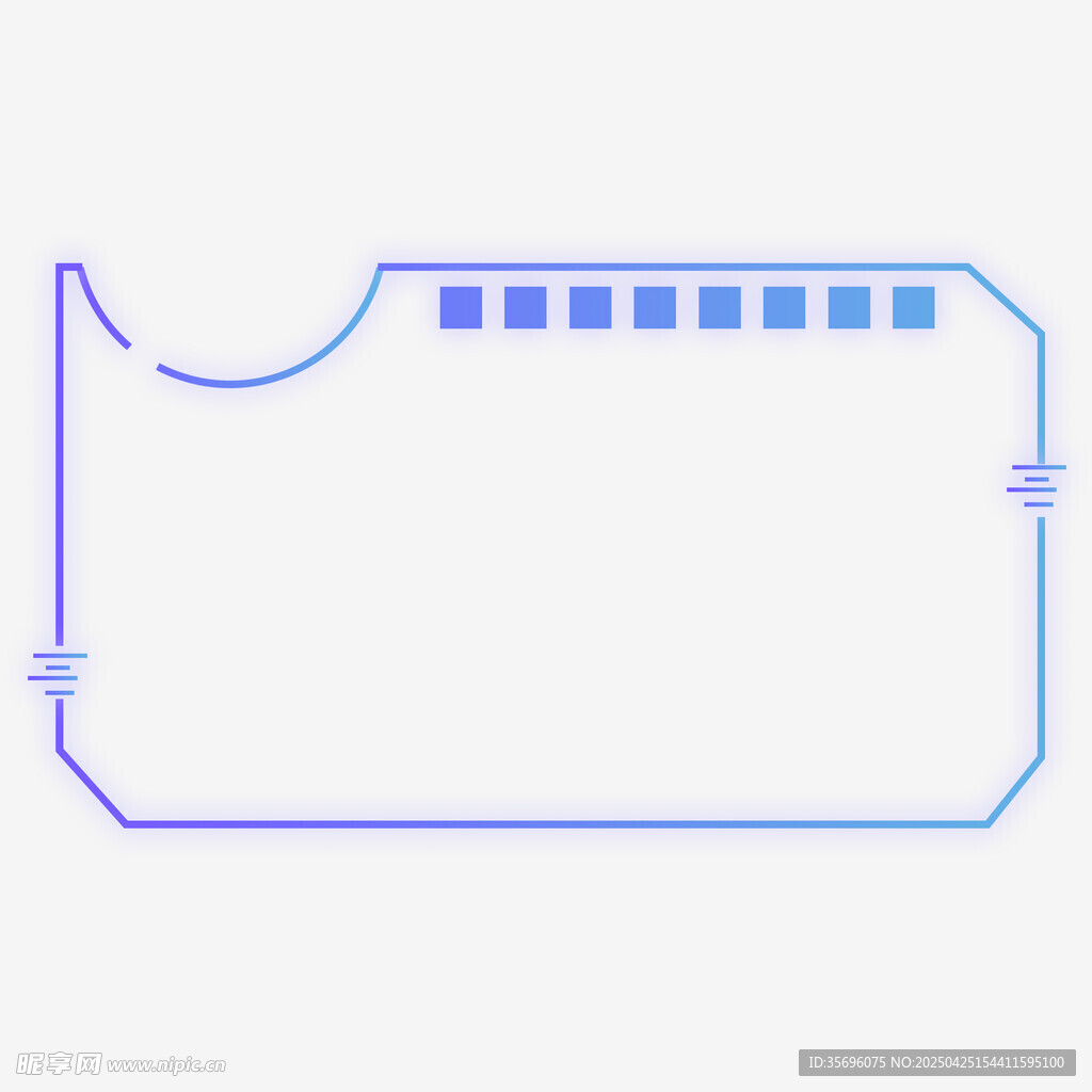 简约线条勾勒的芯片轮廓