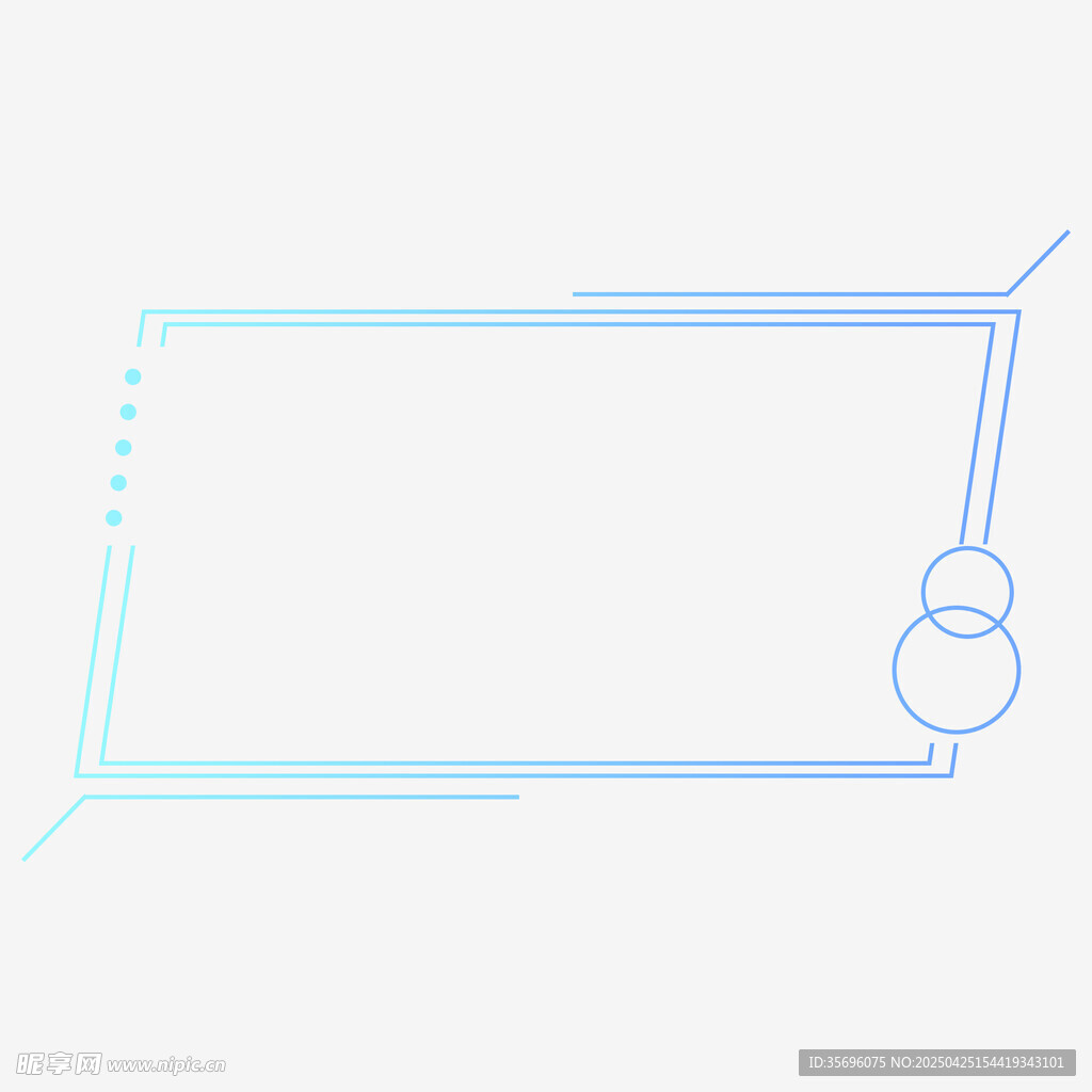 简约线条边框图形元素