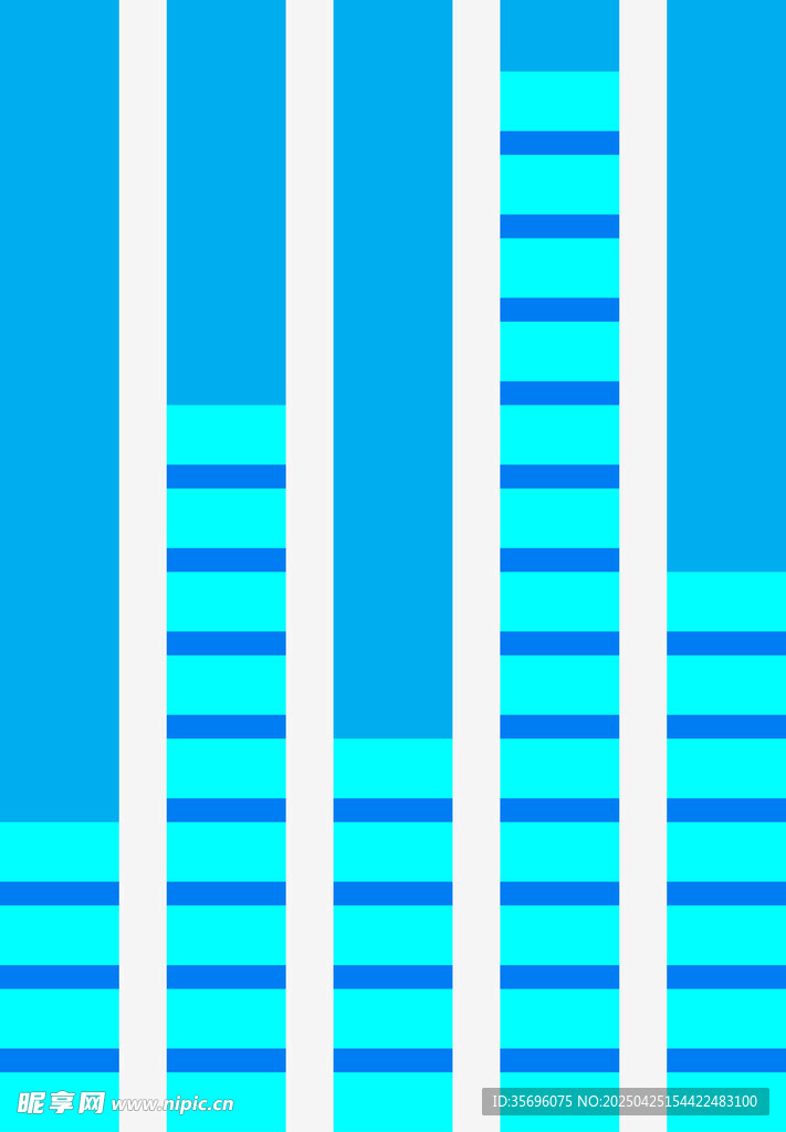 蓝色均衡器图案