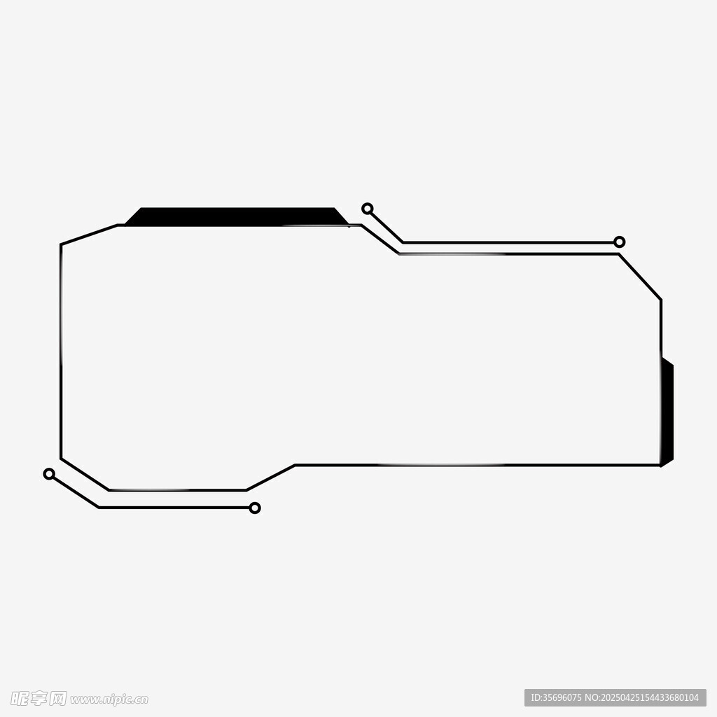 简约线条边框设计元素