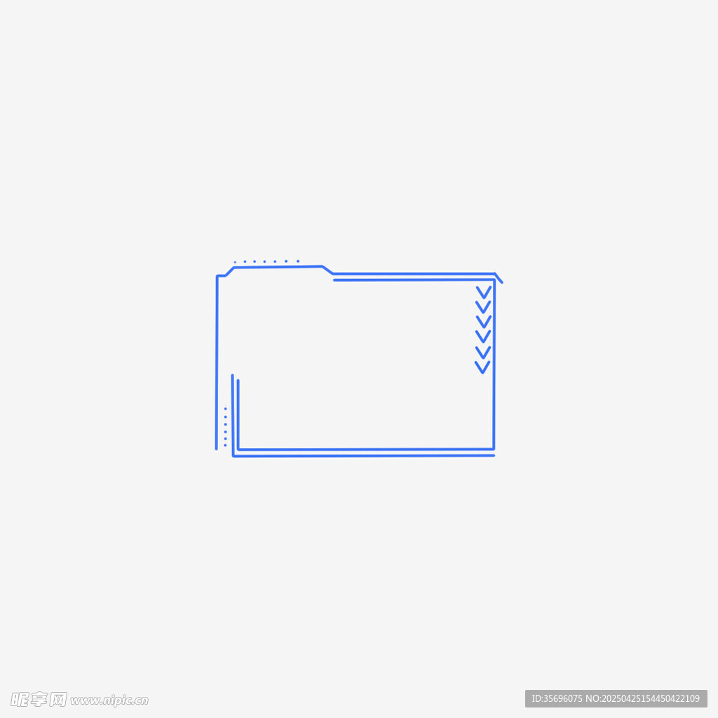 简约蓝色文件夹图标