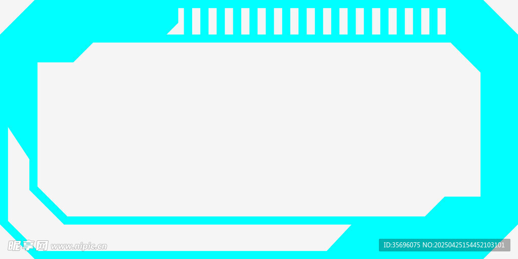 蓝色简约芯片图标设计