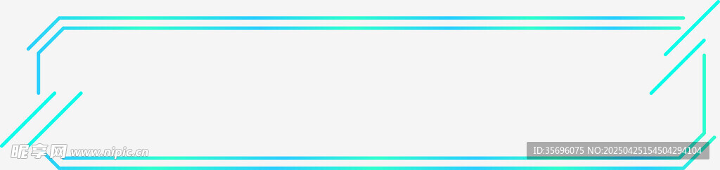 简约渐变线条边框图案