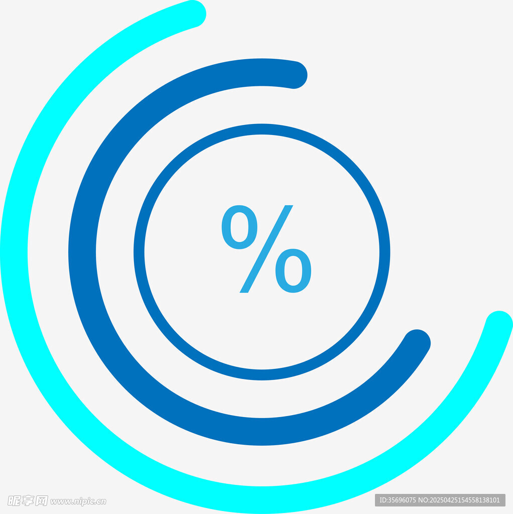 百分比图标设计元素
