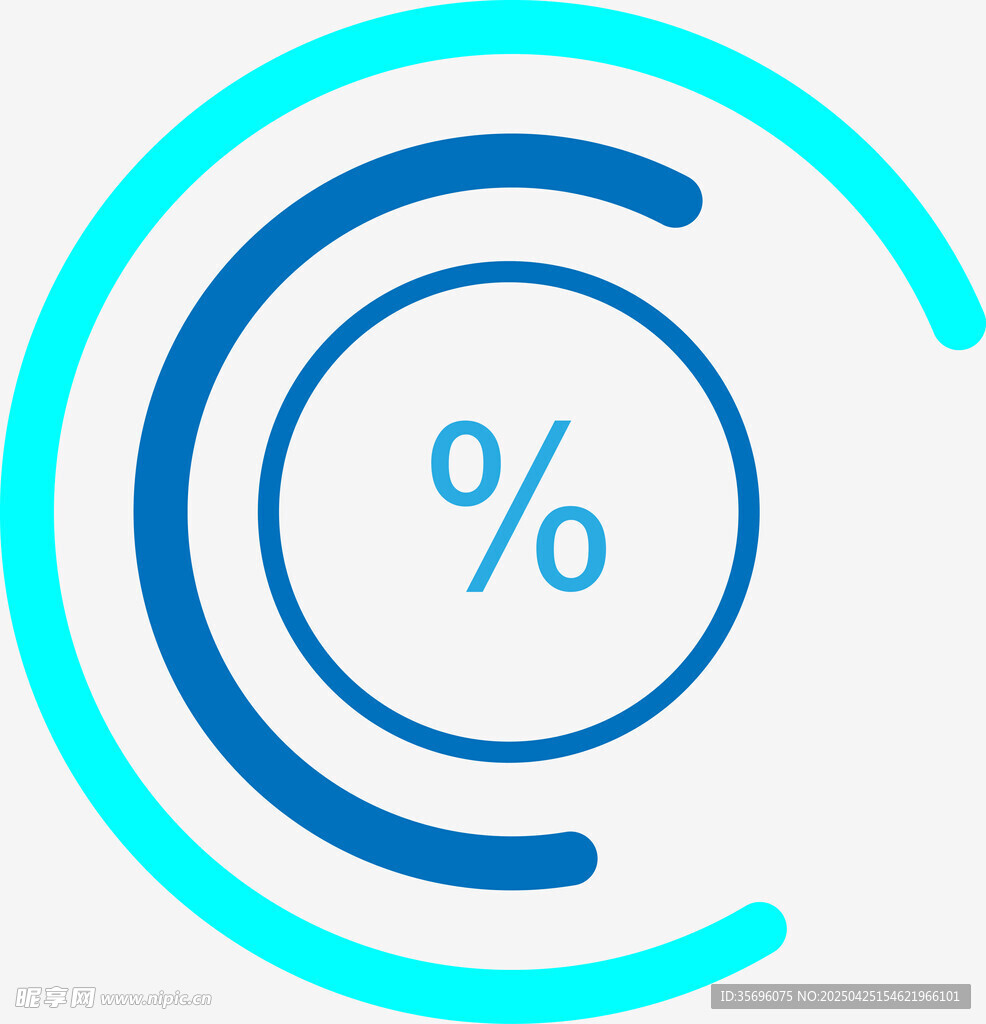 百分比图标设计元素