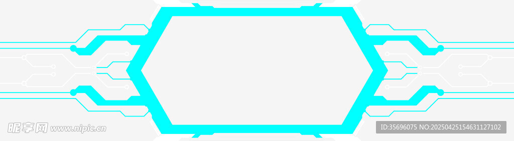 蓝色六边形装饰图案