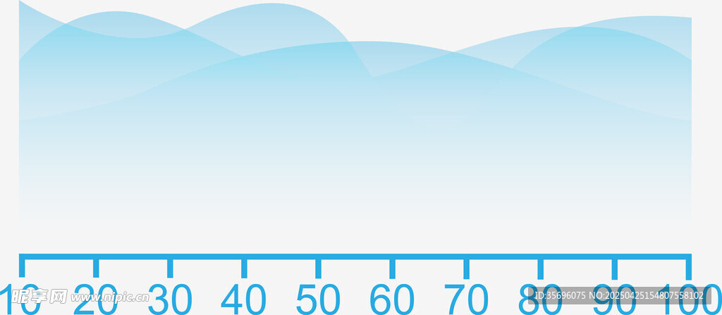 简约蓝色山脉图案背景