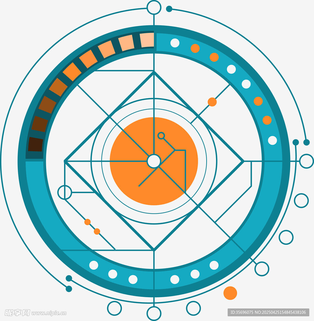 几何线条构成的抽象图案