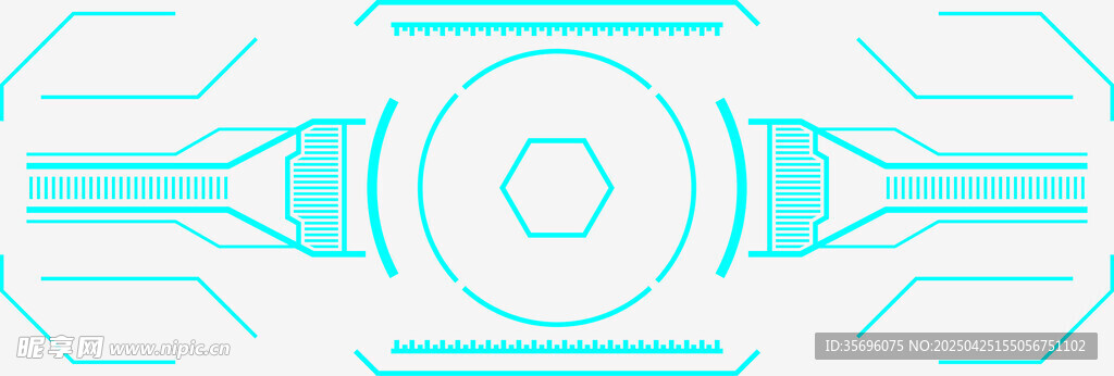 未来感几何线条科技图案