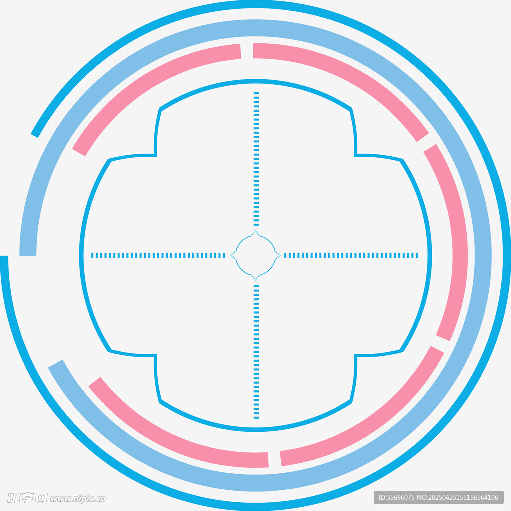 医疗主题简约圆形图标设计