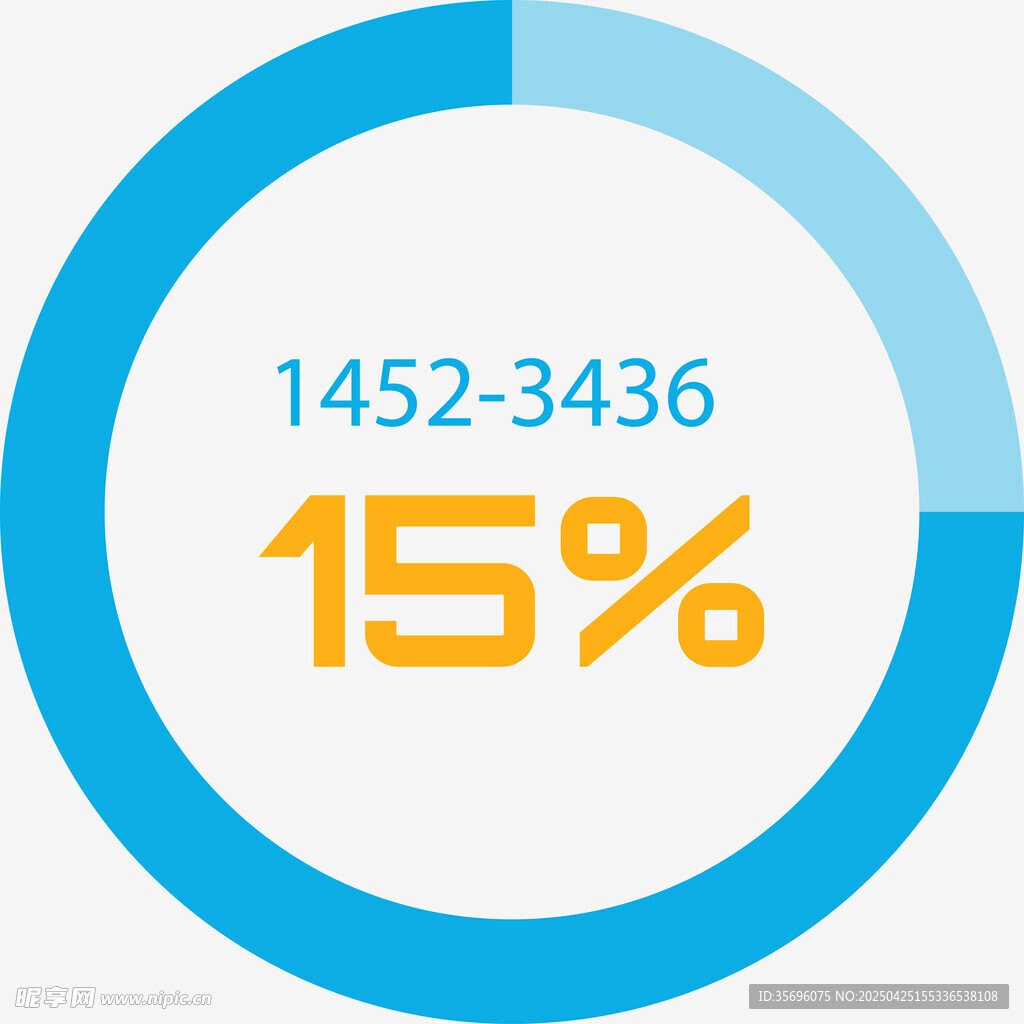 占比的圆形图表数据