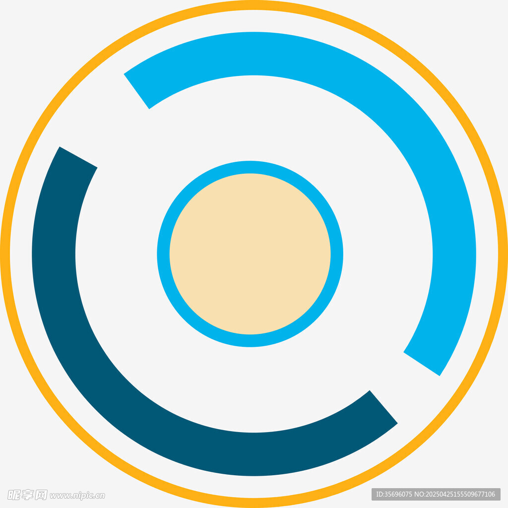 简约环形图标设计元素