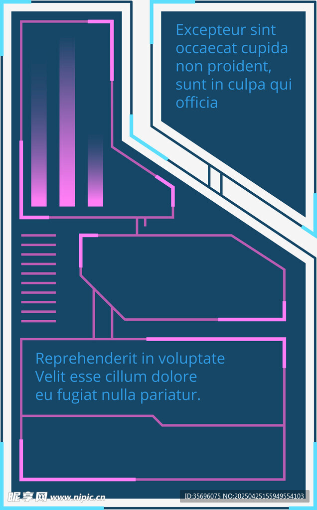 科技风电路板图案设计