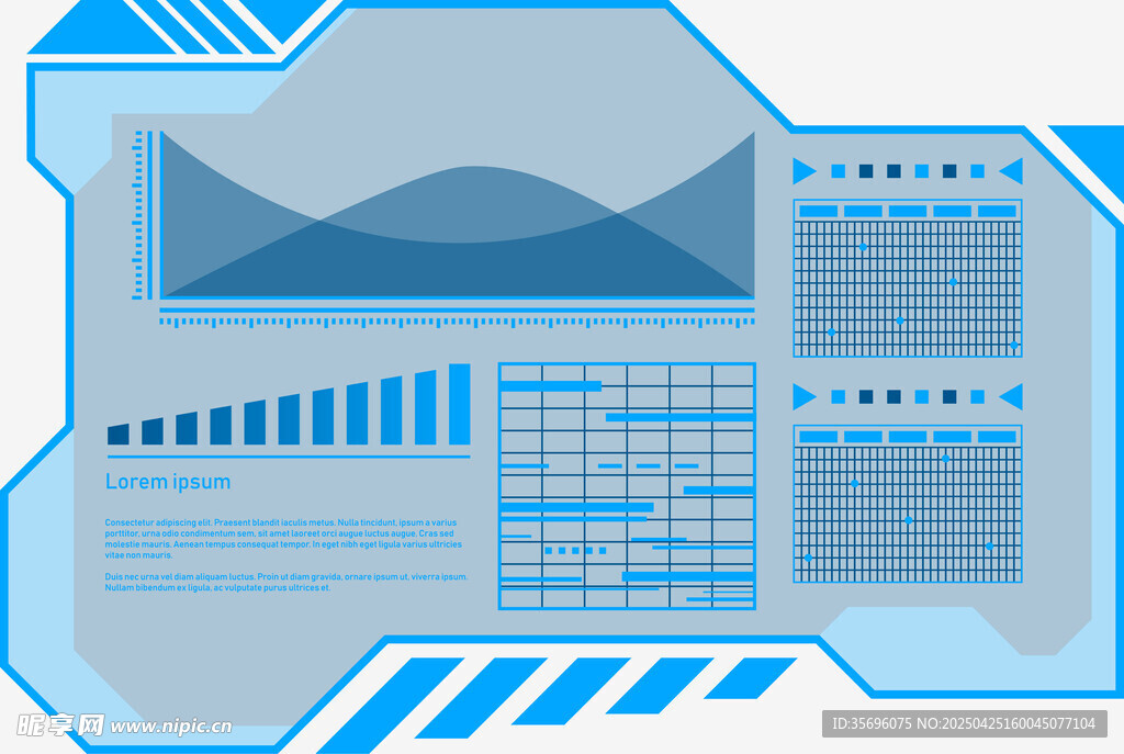 科技风数据展示界面