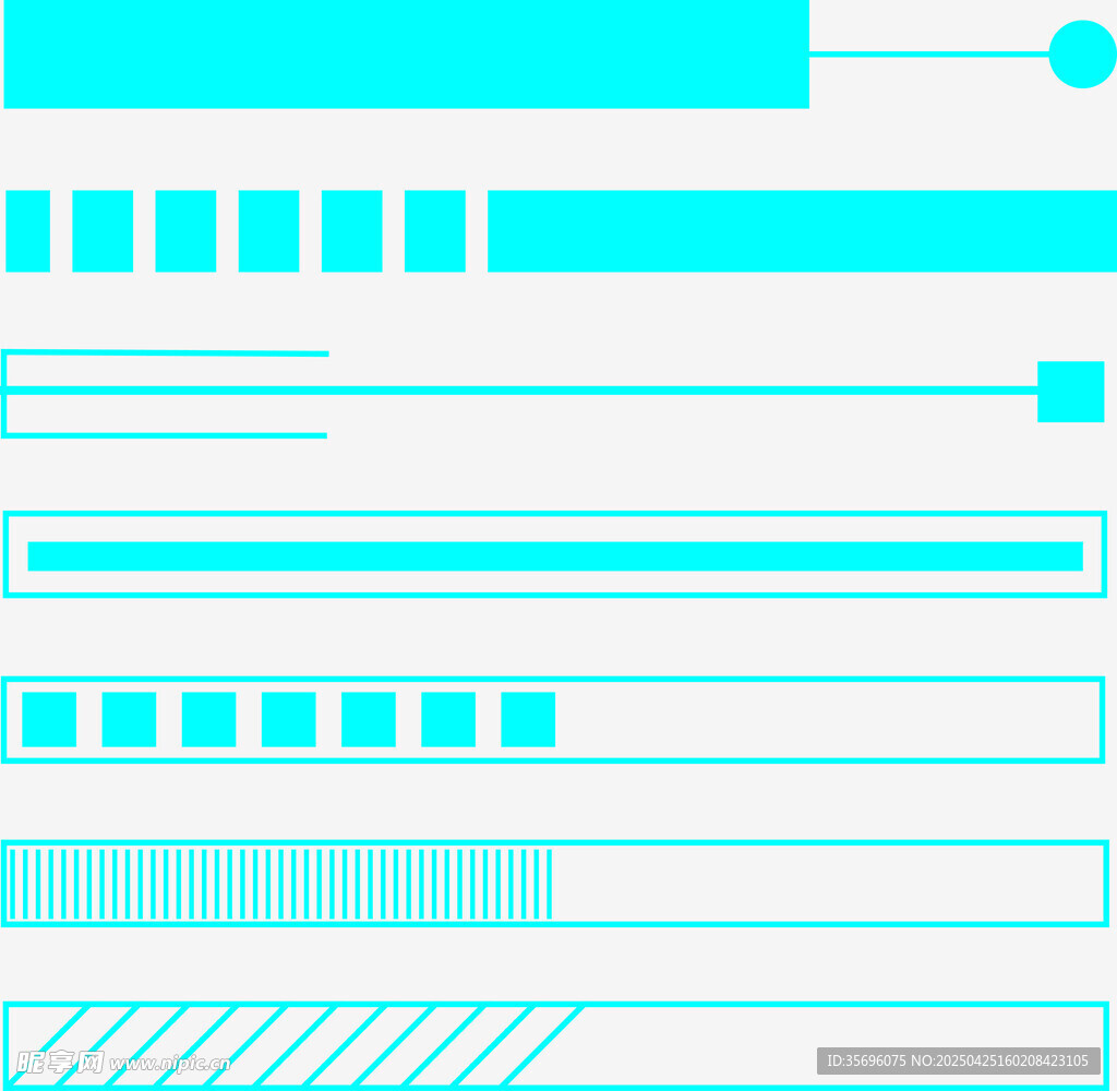 蓝白简约科技风线条图案