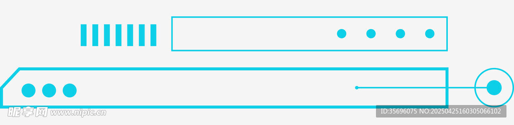 简约蓝色进度条界面元素