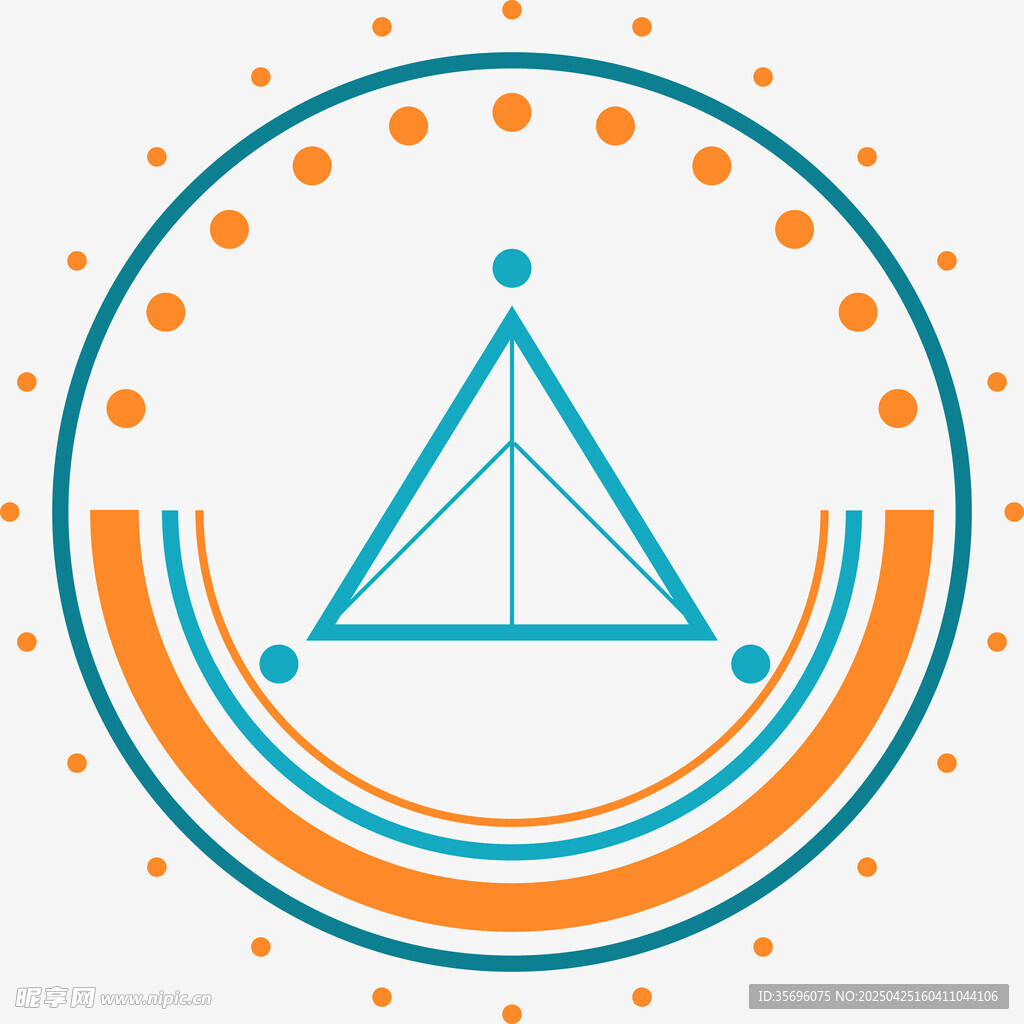 简约几何圆形图标设计