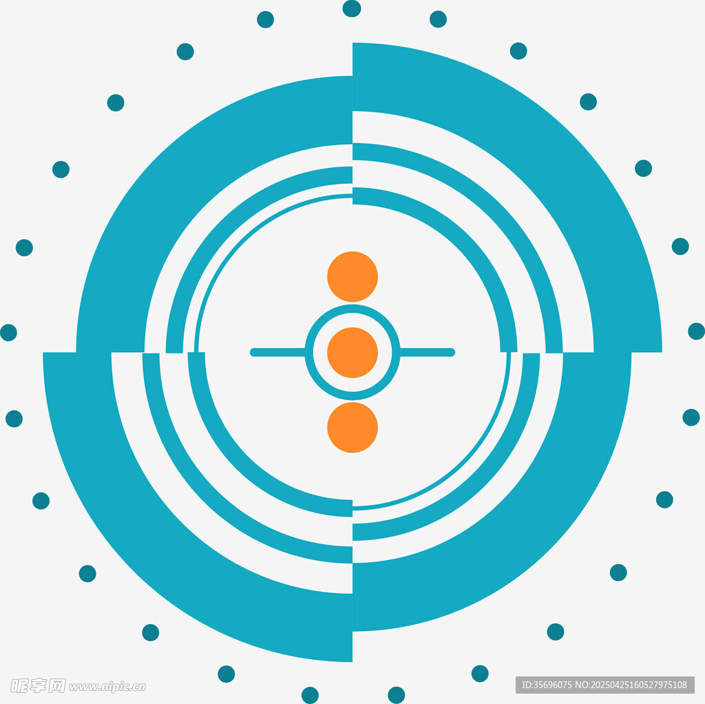 科技感目标瞄准图标