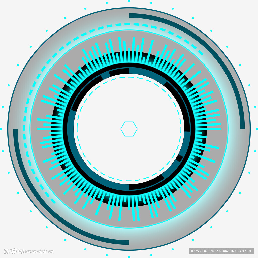 科技感圆形界面元素设计