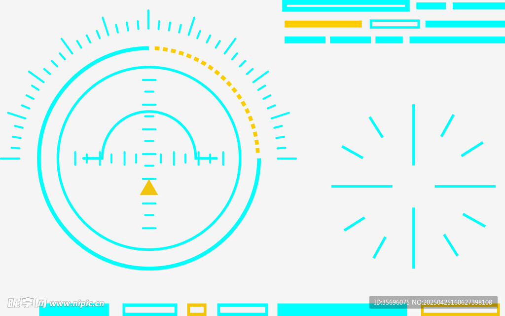 简约科技风仪表盘图案