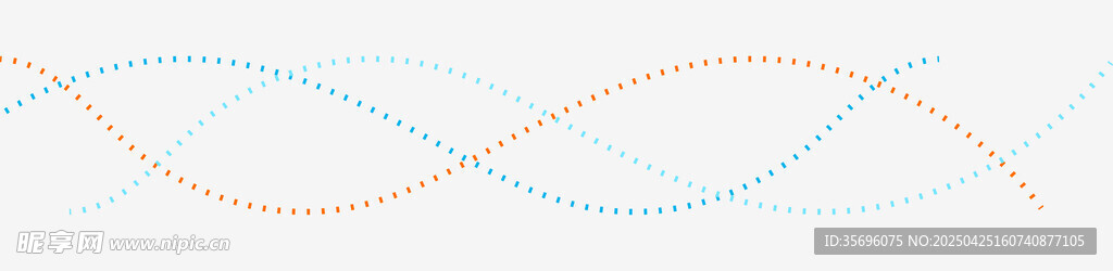 多彩波浪线条图案