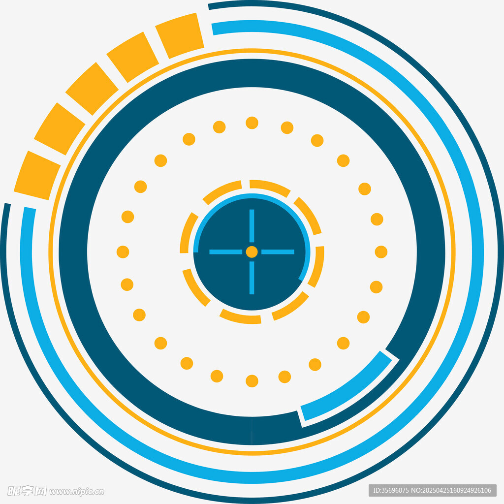 科技感环形图标设计元素