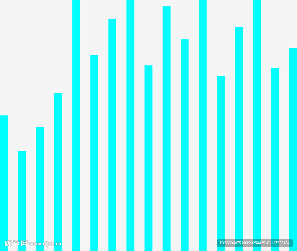 蓝色柱状统计图