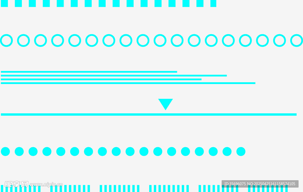 简约蓝白线条装饰图案