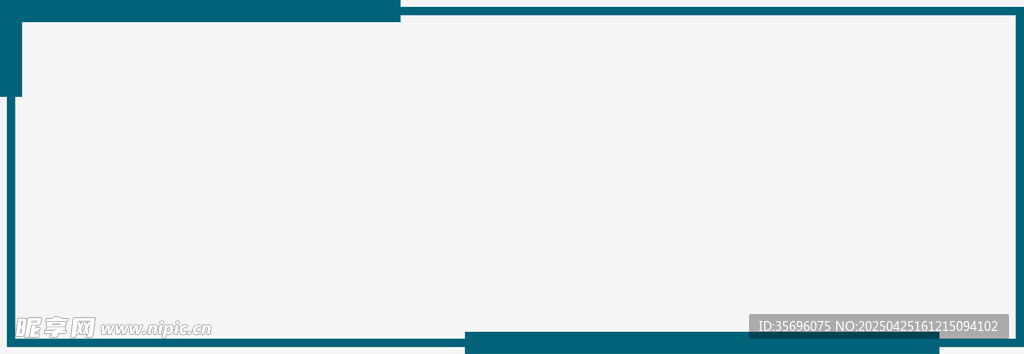 简约蓝框空白背景图