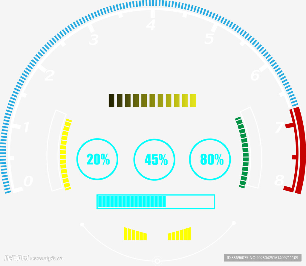 科技感仪表盘界面设计