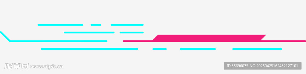 彩色线条抽象图案展示