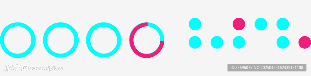 多彩几何图案元素