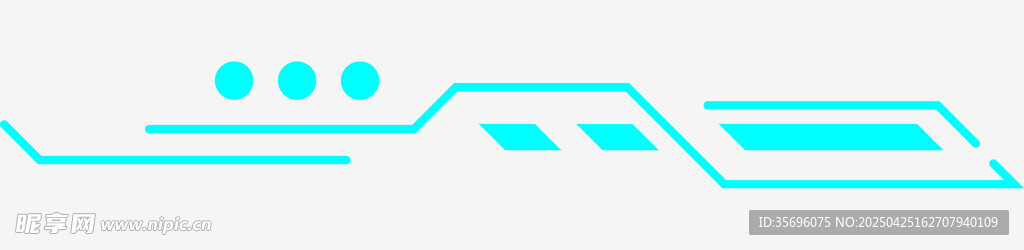 简约蓝色科技线条图案