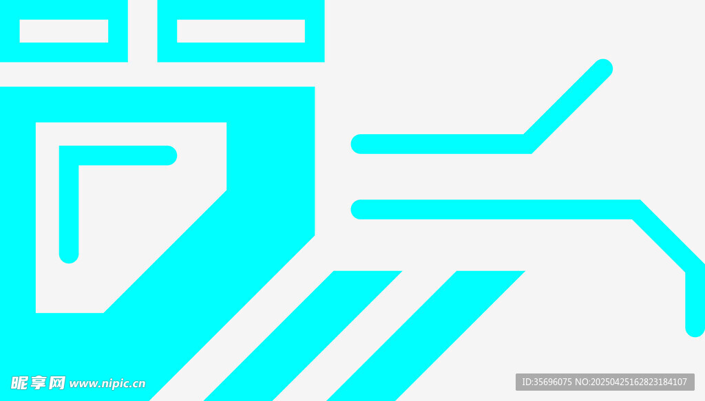 简约几何风格科技图标