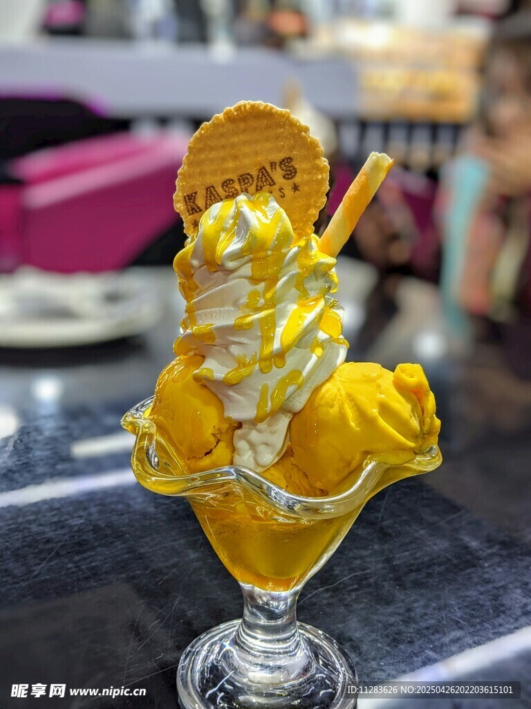 美味冰淇淋配奥利奥