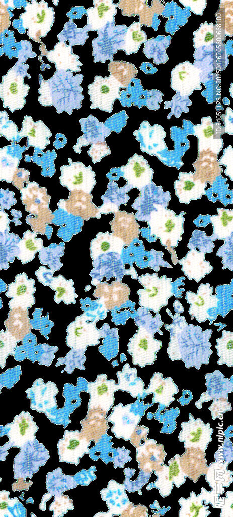 蓝白黑抽象图案纹理