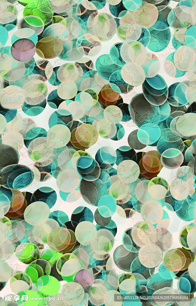 多彩圆形图案纹理背景