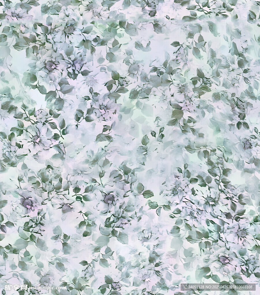 淡绿色植物纹理图案背景