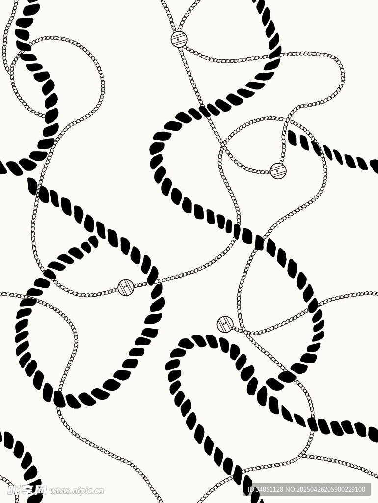 黑白螺旋线条抽象图案