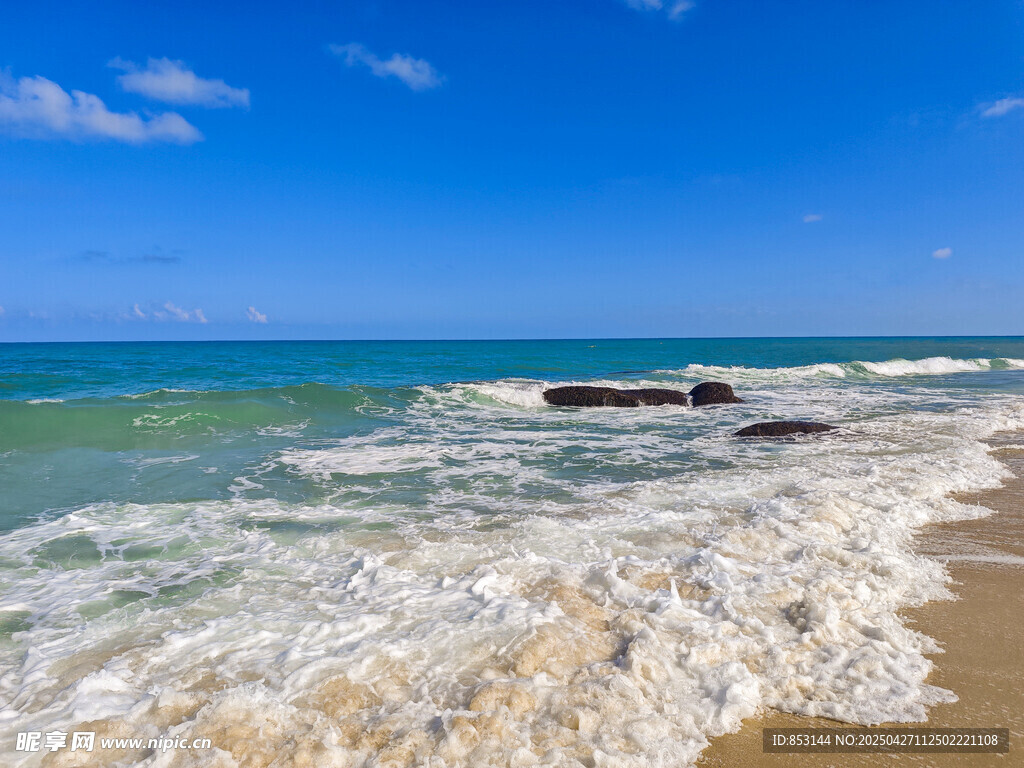 沙滩海浪