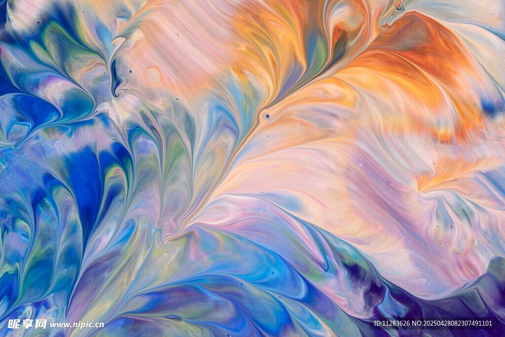 梦幻流体艺术抽象画作