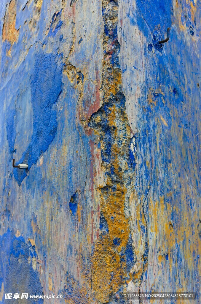 抽象蓝色纹理艺术画作