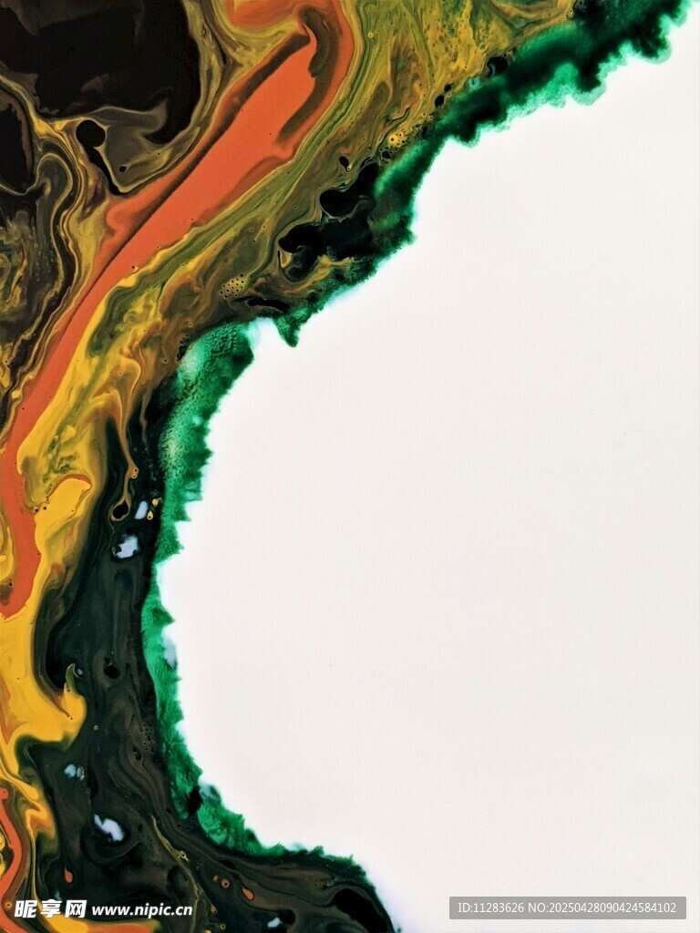 流体艺术抽象色彩图案