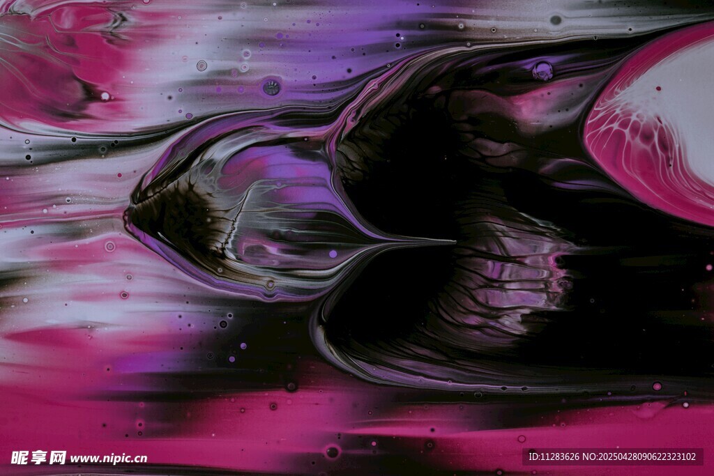 梦幻抽象流体艺术画面