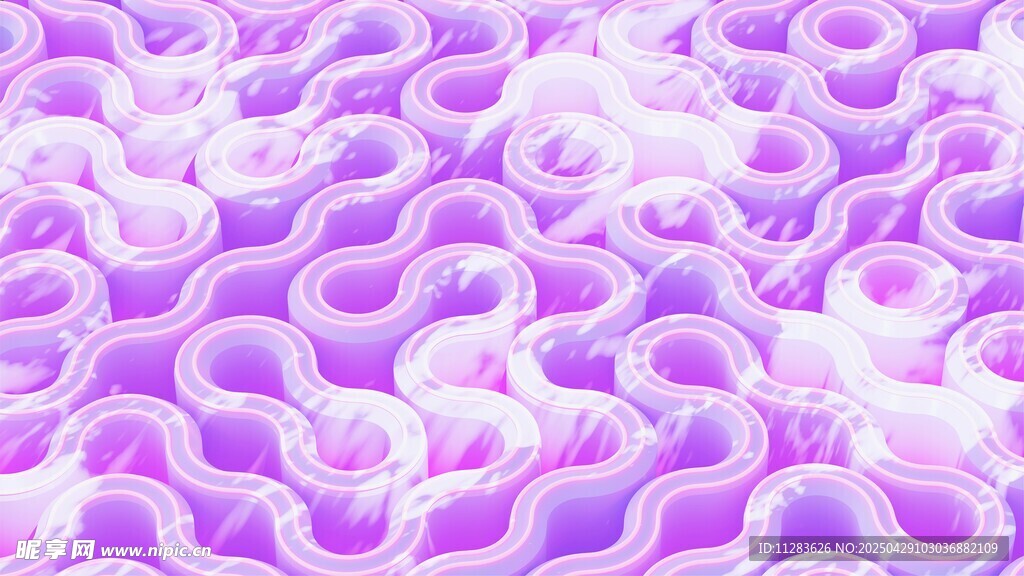 梦幻紫色波浪纹理图案