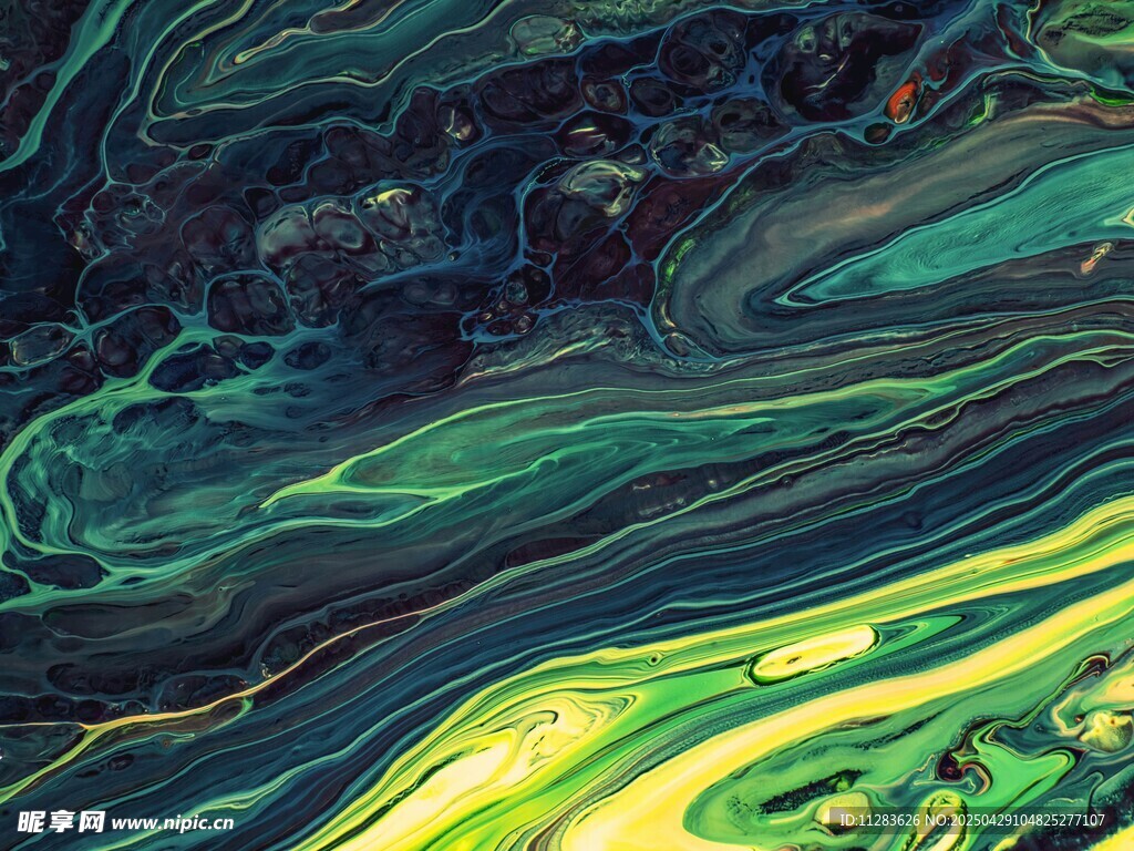 流动幻彩抽象艺术纹理